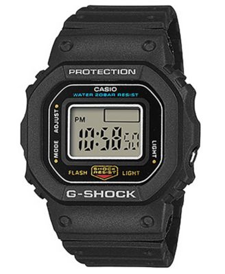 Часы G-Shock мужские, японский кварцевый механизм, черный полимер, 20mm