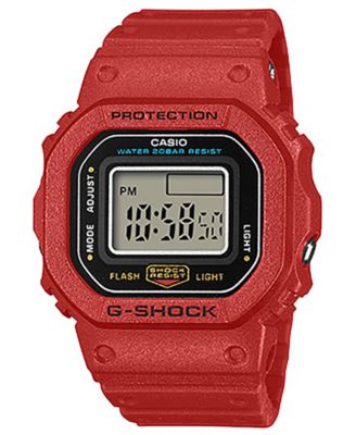 Часы G-Shock мужские, японский кварцевый механизм, красный полимер, 20mm