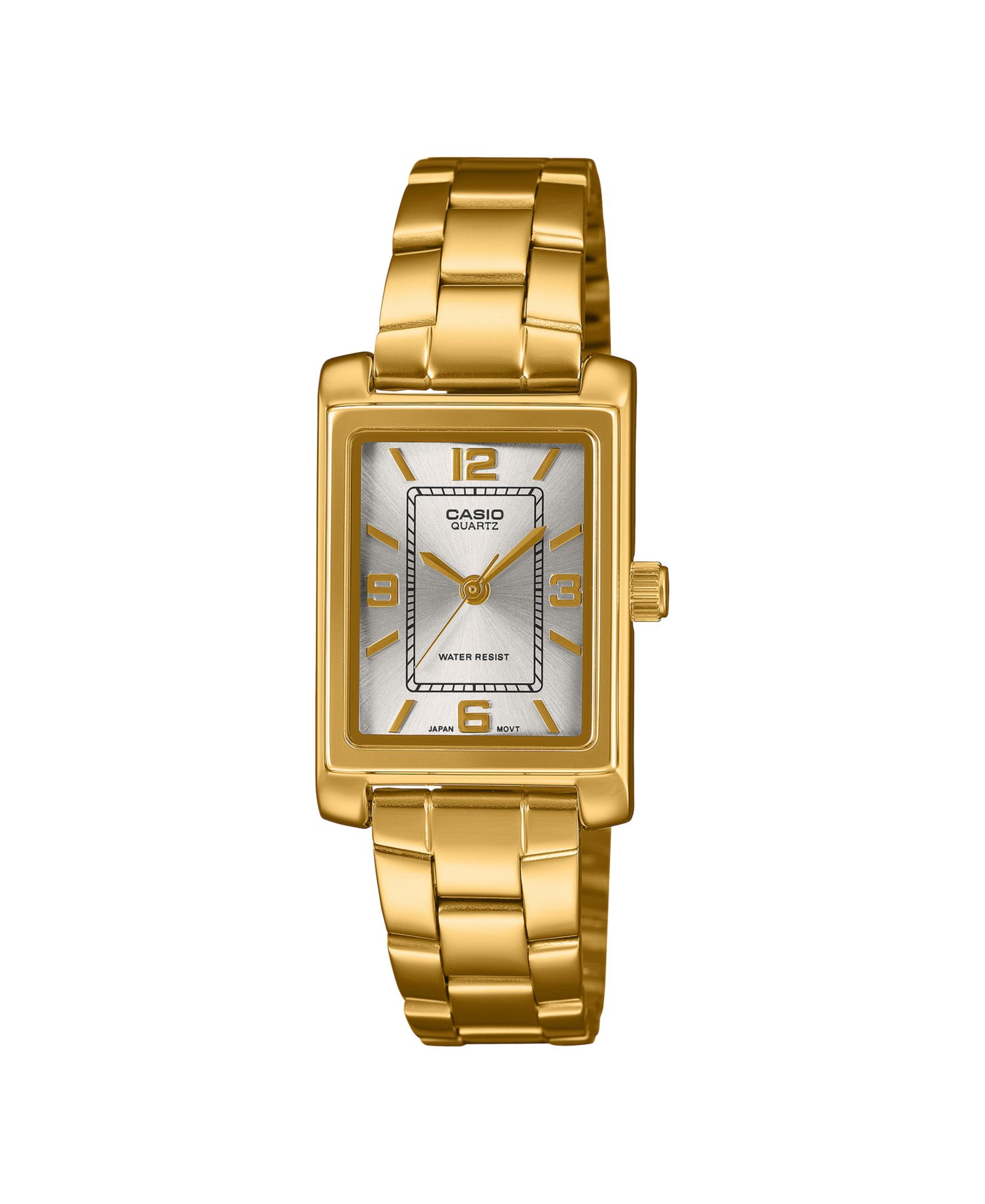 Женские часы Casio Japanese Quartz Gold-Tone Stainless Steel 21mm