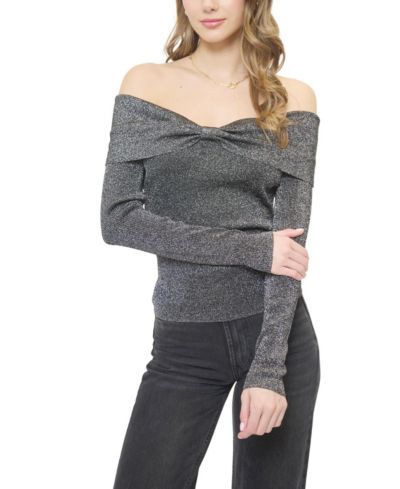 Свитер Women's Colette Ribbed Lurex Off The Shoulder Central Park West