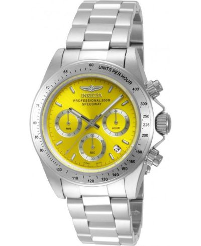 Invicta Men's 14383 Speedway Quartz Chronograph Yellow Dial Watch