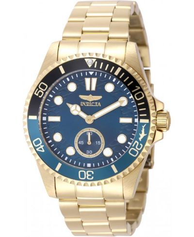 Invicta Men's 49435 Pro Diver Quartz VD78 Blue Dial Watch