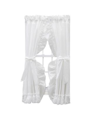 Штора Ellis Curtain Madelyn с рюшами в викторианском стиле, 1.5" с петелькой для карниза