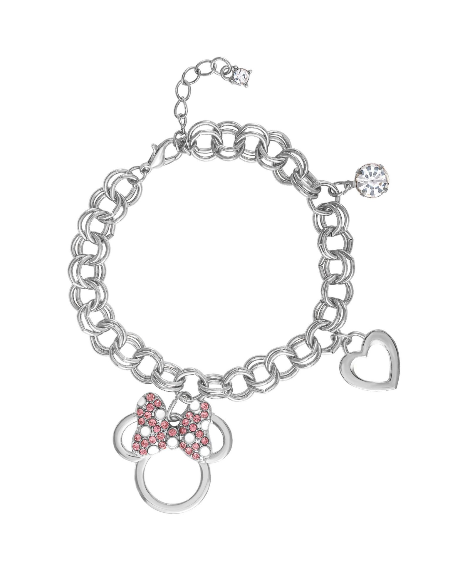 Disney Minnie Mouse Браслет с шармом Bow Charm 7 +1'' Chain