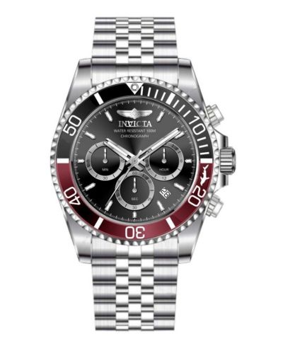 Invicta Men's 49838 Pro Diver Quartz VD53 Black Dial Watch