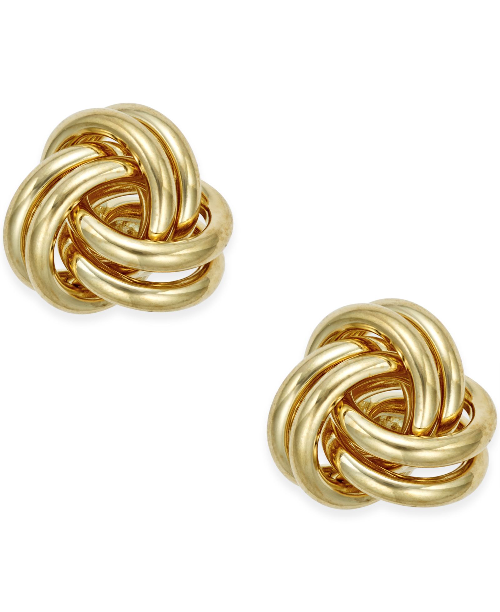 Macy's Серьги-гвоздики Love Knot, 10k Gold