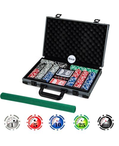 Sugift 400 Piece Poker Chip Set With Aluminum Carrying Case, Ages 14+