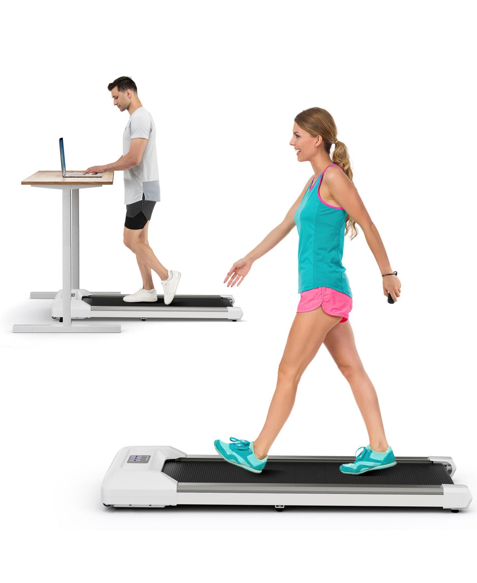 SUGIFT 2.25 HP Walking Pad with LED Display and Remote Control-Grey