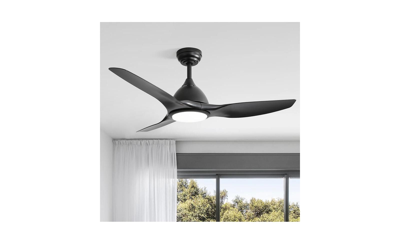 Потолочный вентилятор Sofucor 52-inch Modern Black с пультом