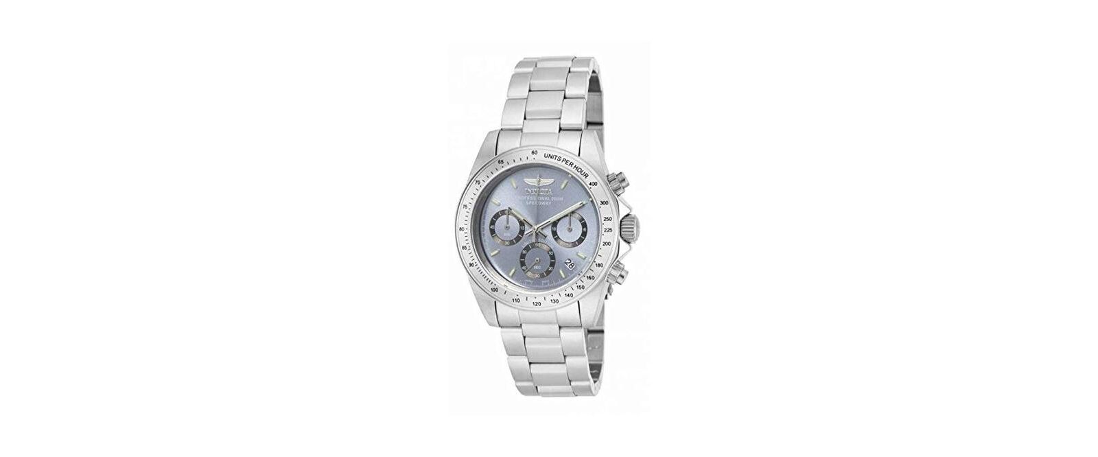 Invicta Men's ILE9211A Speedway Quartz Chronograph Charcoal Dial Watch