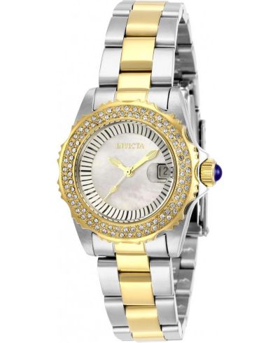 Invicta Women's 28443 Angel Quartz 3 Hand White Dial Watch