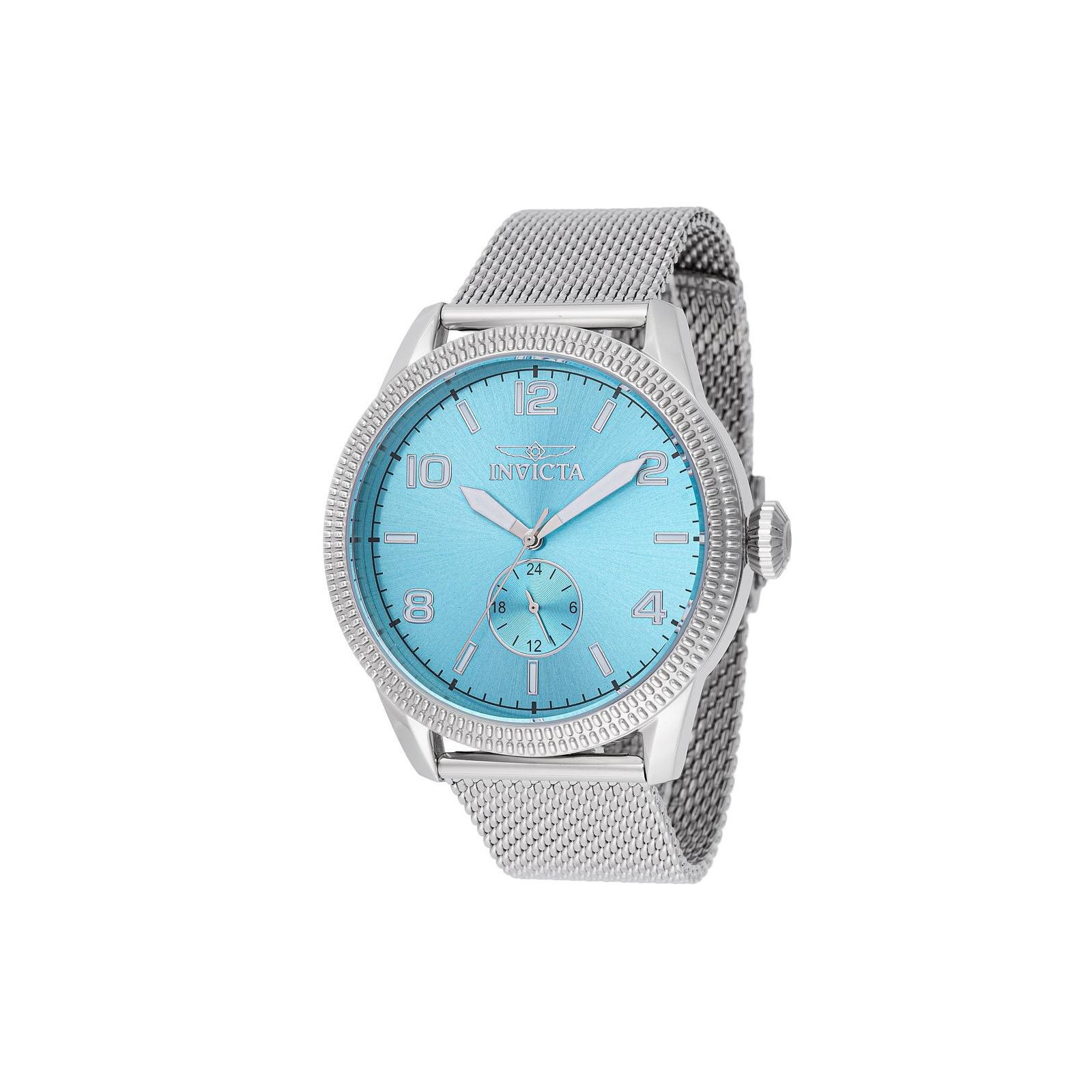 Invicta Men's 48914 Vintage Quartz VH60 Light Blue Dial Watch