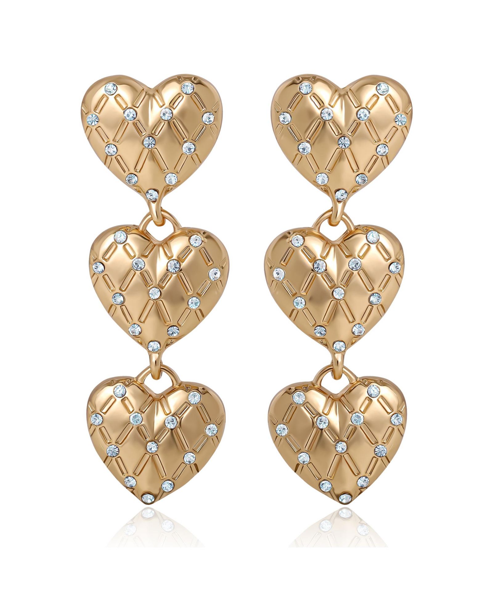 Серьги Juicy Couture Triple Heart Drop