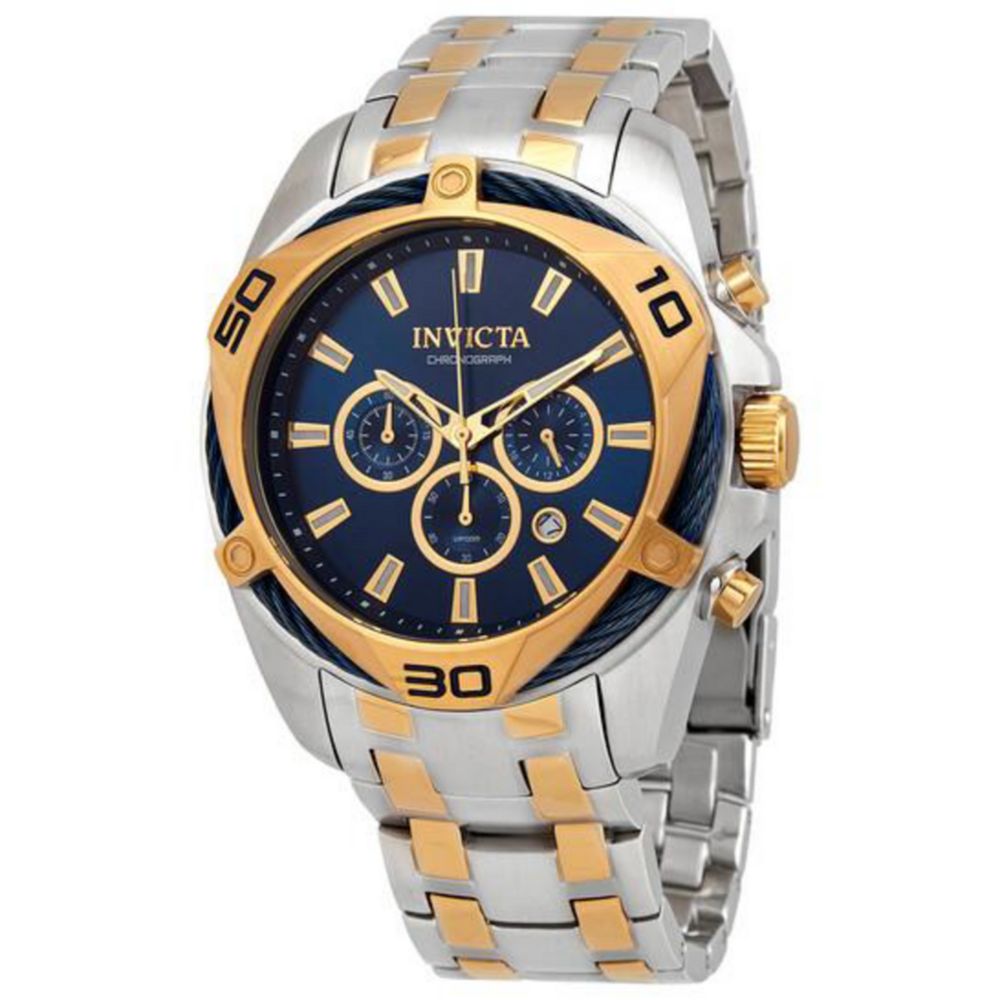 Мужские часы Invicta 34125 Bolt Quartz Chronograph Blue Dial