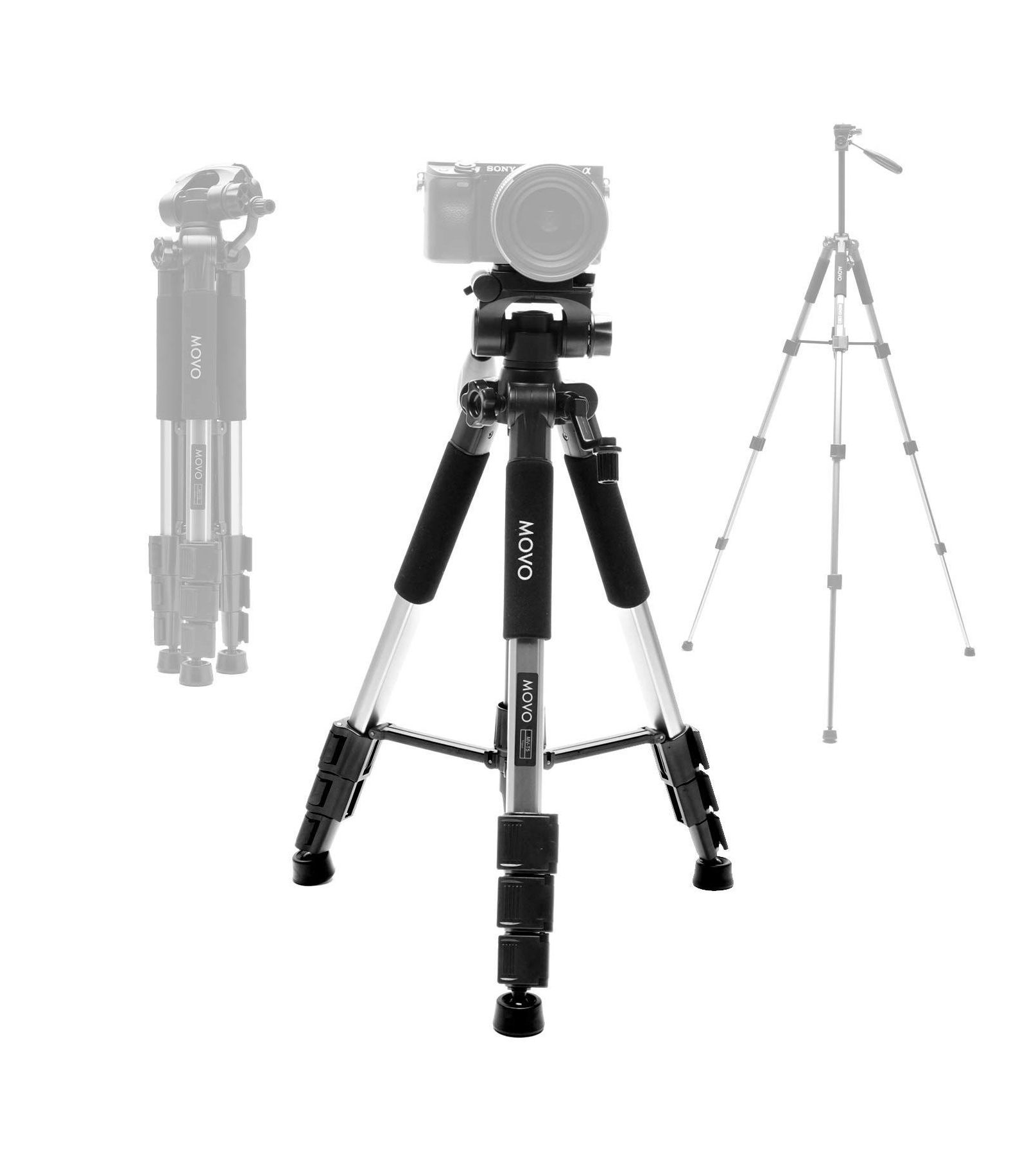 Алюминиевый штатив Movo MV-T5 Full-Size с видеопанорамной головкой