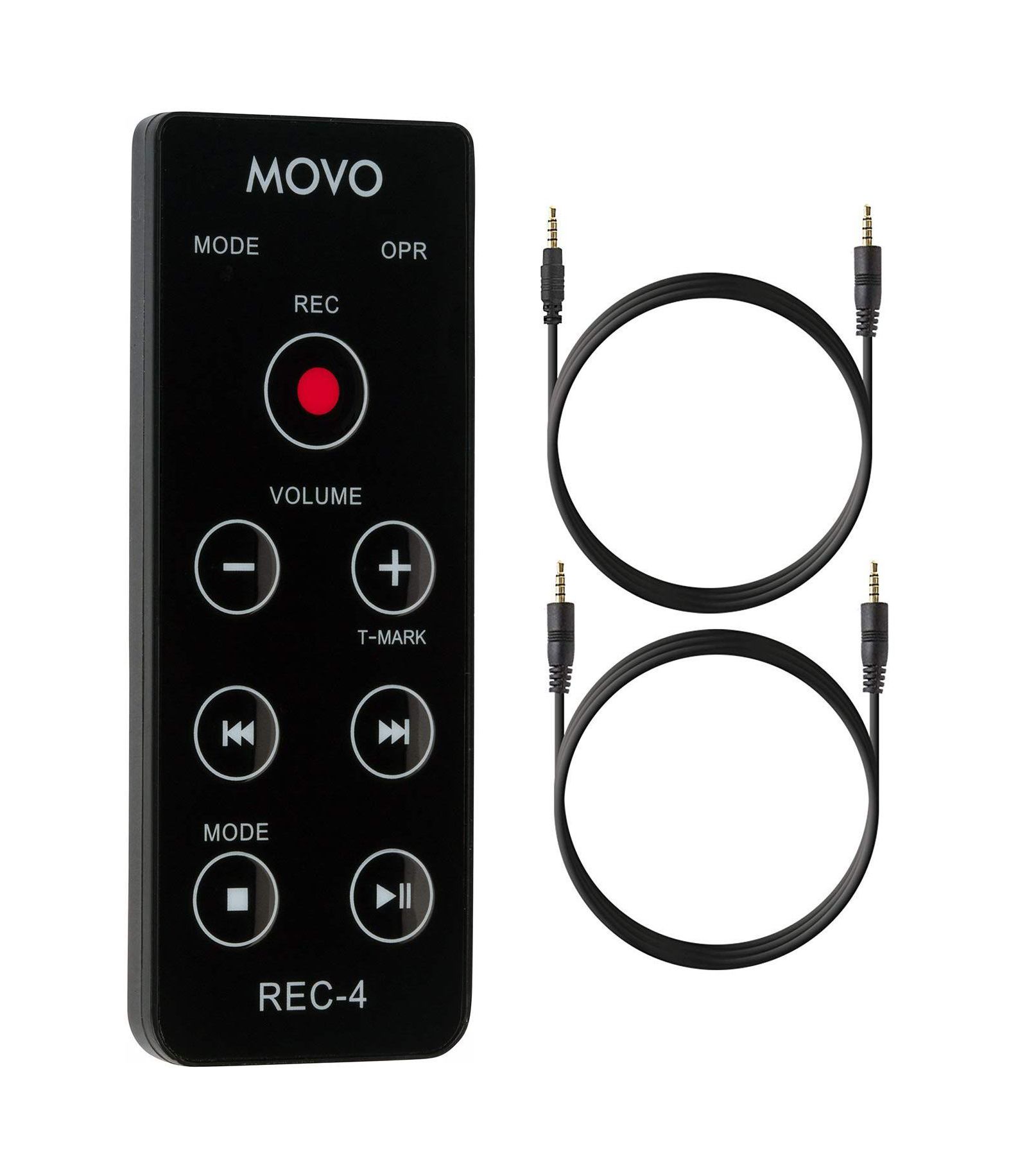 Movo Rec-4 Wired Remote Control for Zoom H2n, H4n Pro, H5, H6