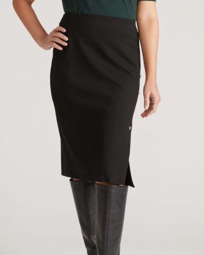 Black with gold buttons