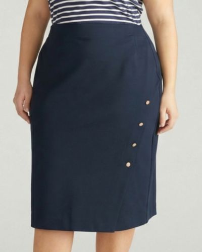 Navy with gold buttons