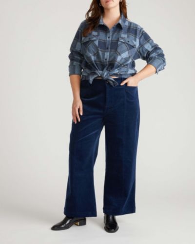 Женские брюки Universal Standard Women's Camila Wide Leg Corduroy