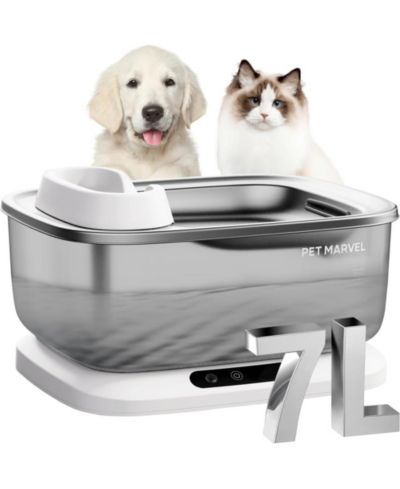 PETMARVEL Cordless Dog Water Fountain 7L/236oz