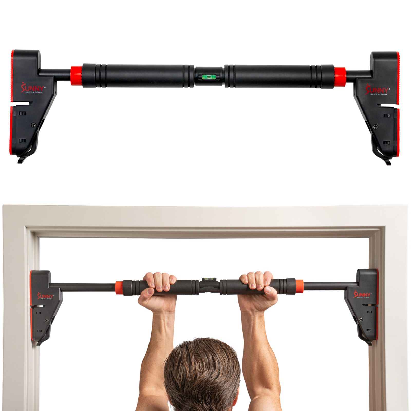 Sunny Health & Fitness Adjustable Door Mount Pull Up Bar