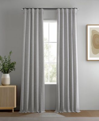 Half Price Drapes Boho Chic Faux Linen Blackout Curtain Pair (2 Panels)