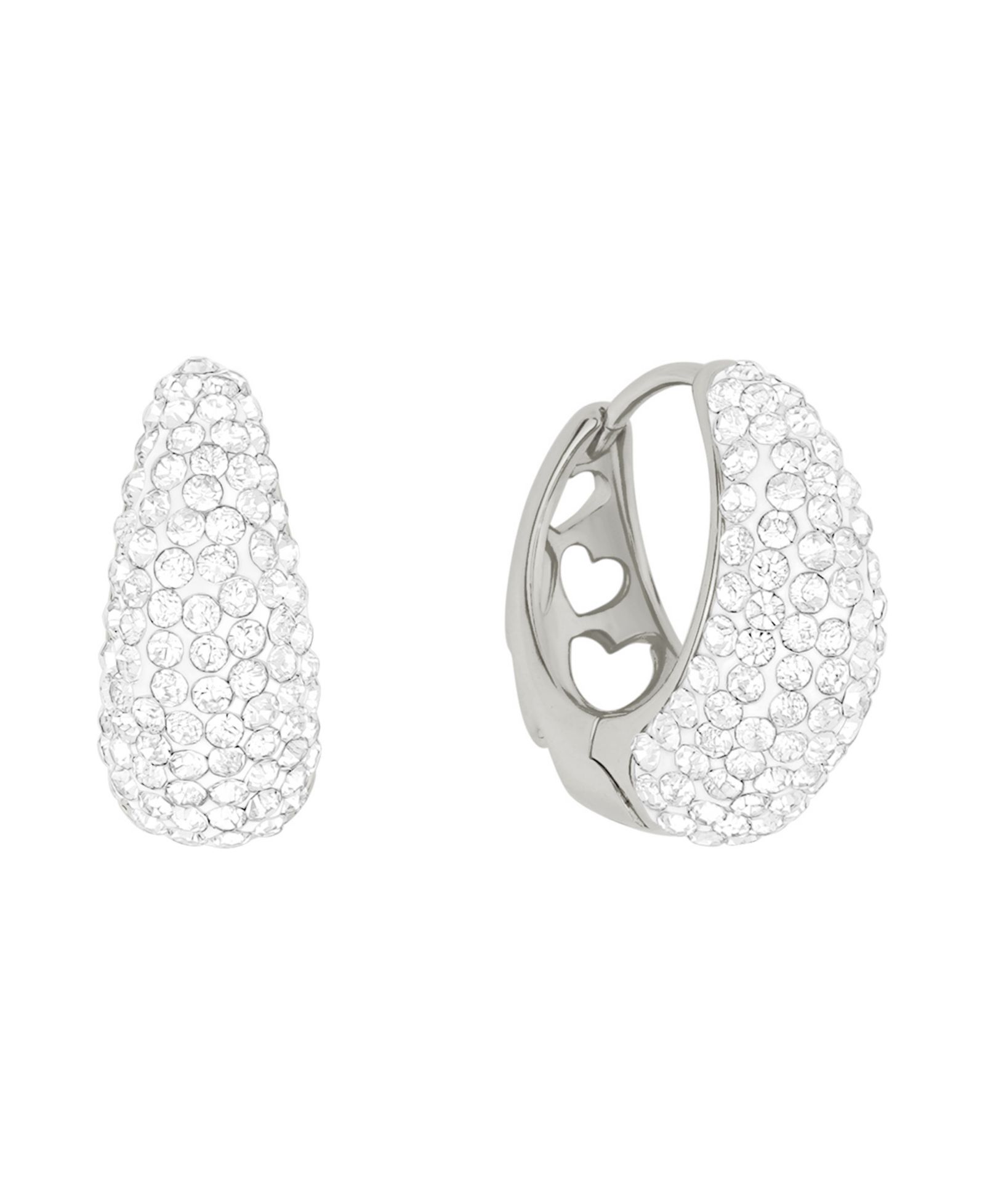 Серьги-кольца And Now This Crystal Hinged Hoop
