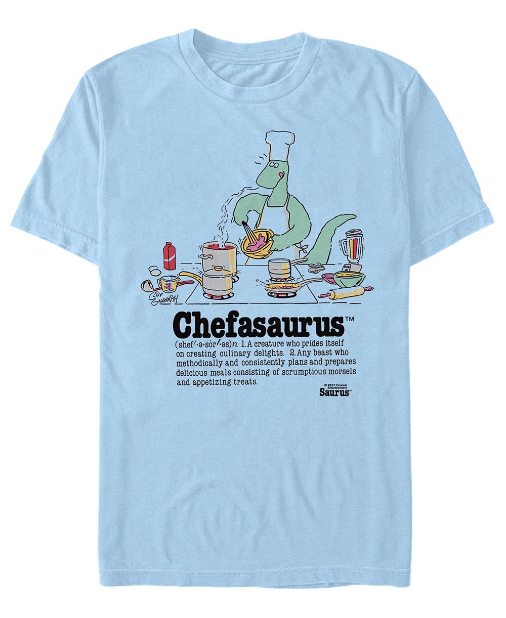 Мужская хлопковая футболка с круглым вырезом и графическим принтом, Chefasaurus, Fifth Sun