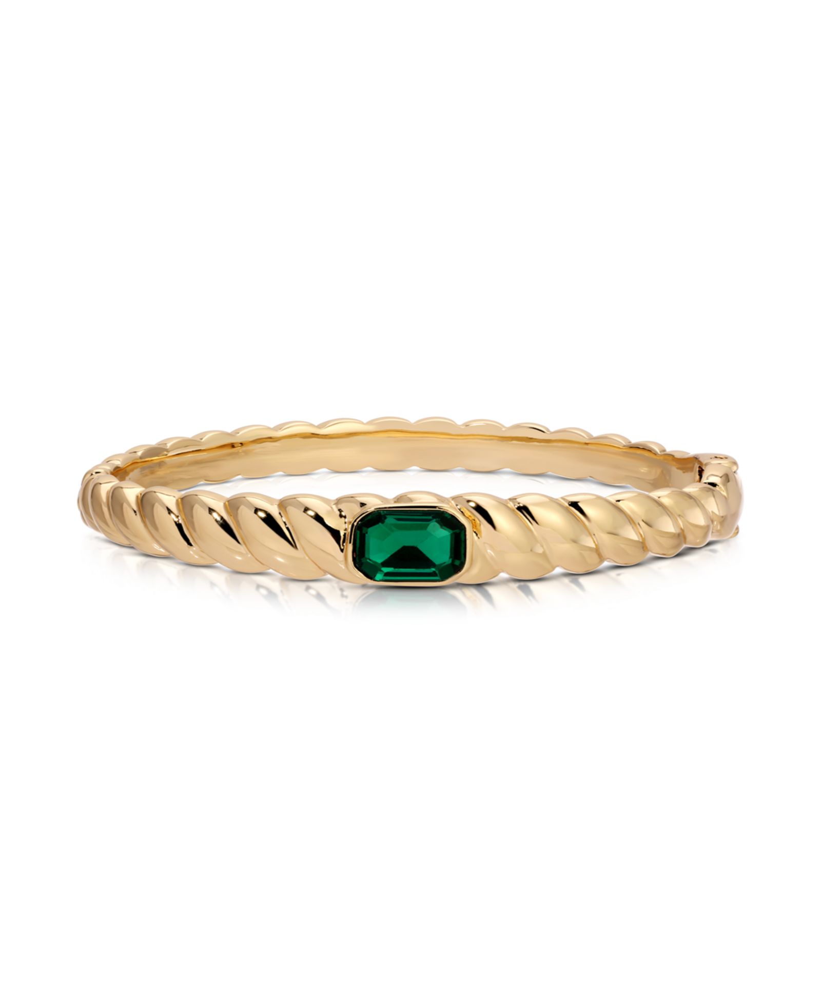 Браслет ETTIKA Gold Plated Art Deco Bangle