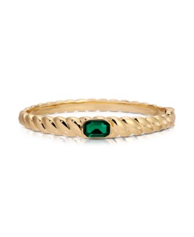 ETTIKA Gold Plated Art Deco Bangle Bracelet