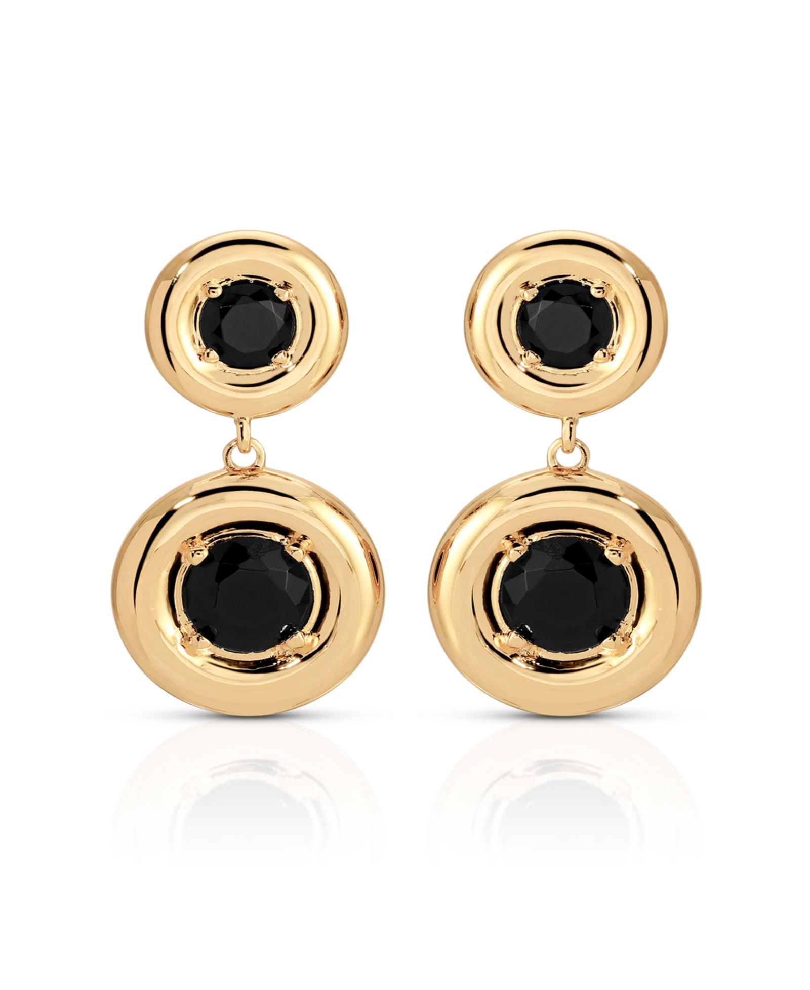 Серьги ETTIKA Gold Plated Orbit Crystal Earrings