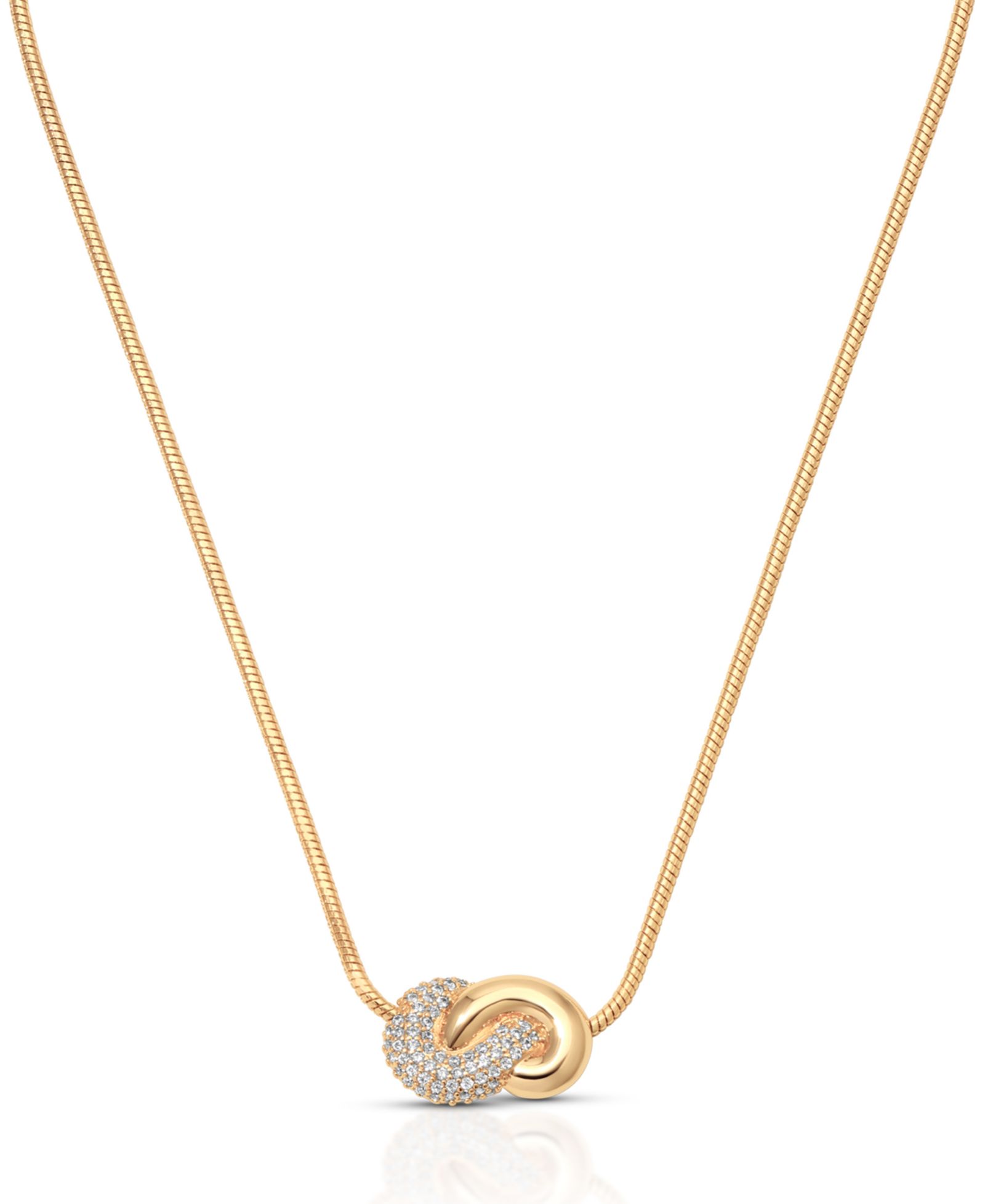 ETTIKA Gold Plated Love Me Knot Necklace