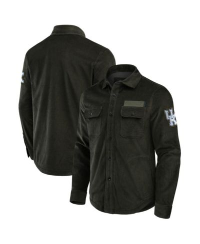 Fanatics Men's Olive Kentucky Wildcats Corduroy Full-Button Jacket
