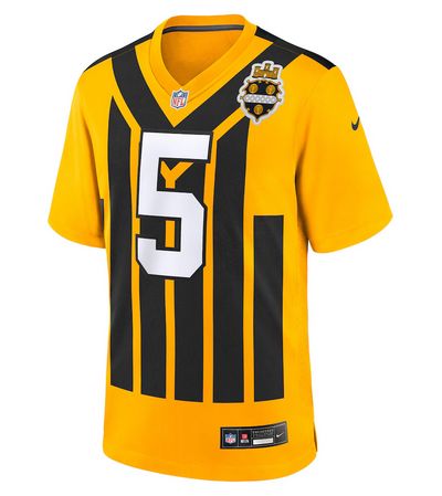 Nike Men's Jalen Ramsey Gold Pittsburgh Steelers Alternate 1933 Throwback Game Jersey