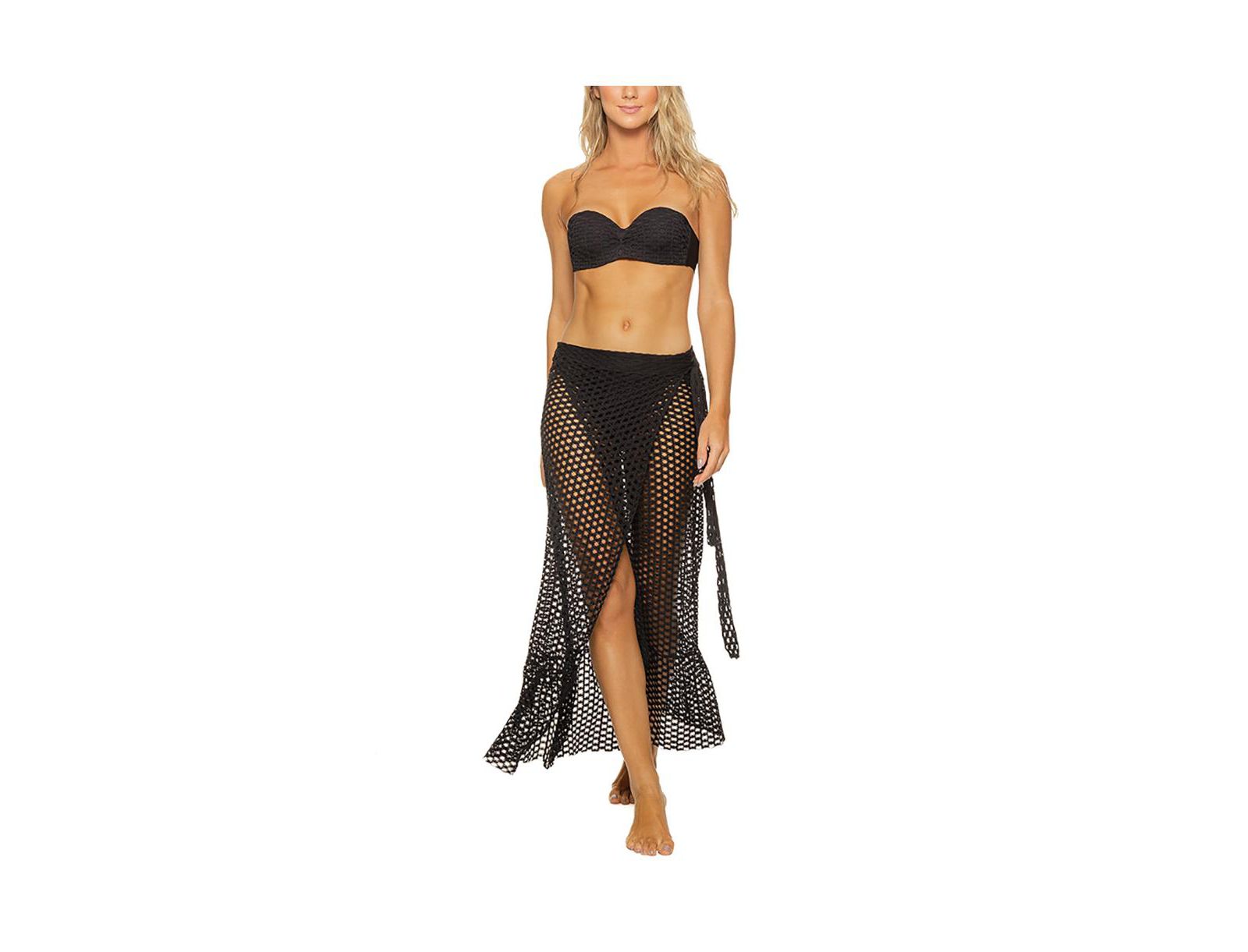 Женская макси-юбка Guria Beachwear Honeycomb Lattice Wrap Cover-up