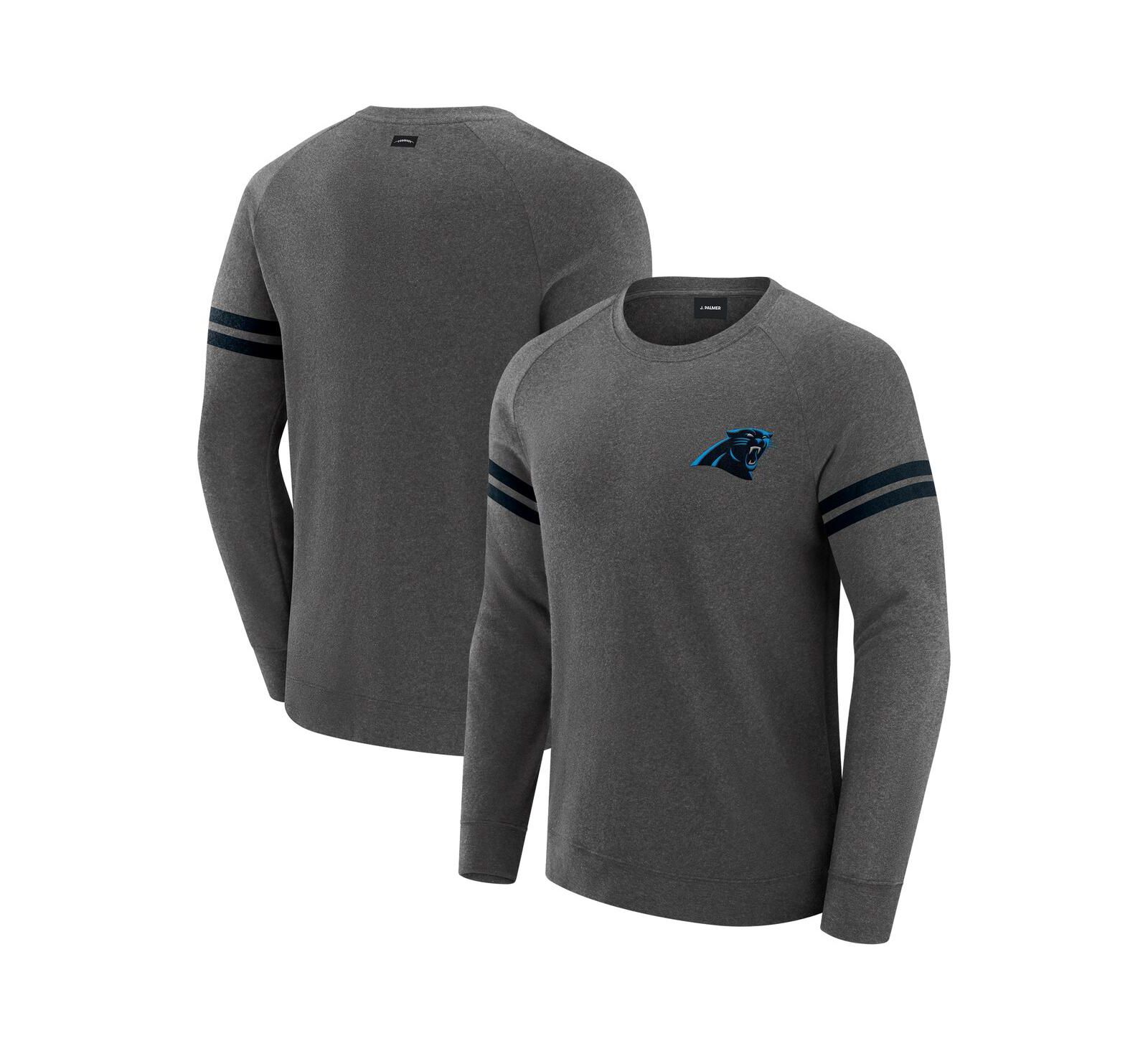 J. Palmer Мужской серый свитшот Carolina Panthers Raglan