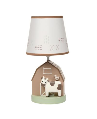 Декоративная настольная лампа Bedtime Originals Farmyard Friends с абажуром