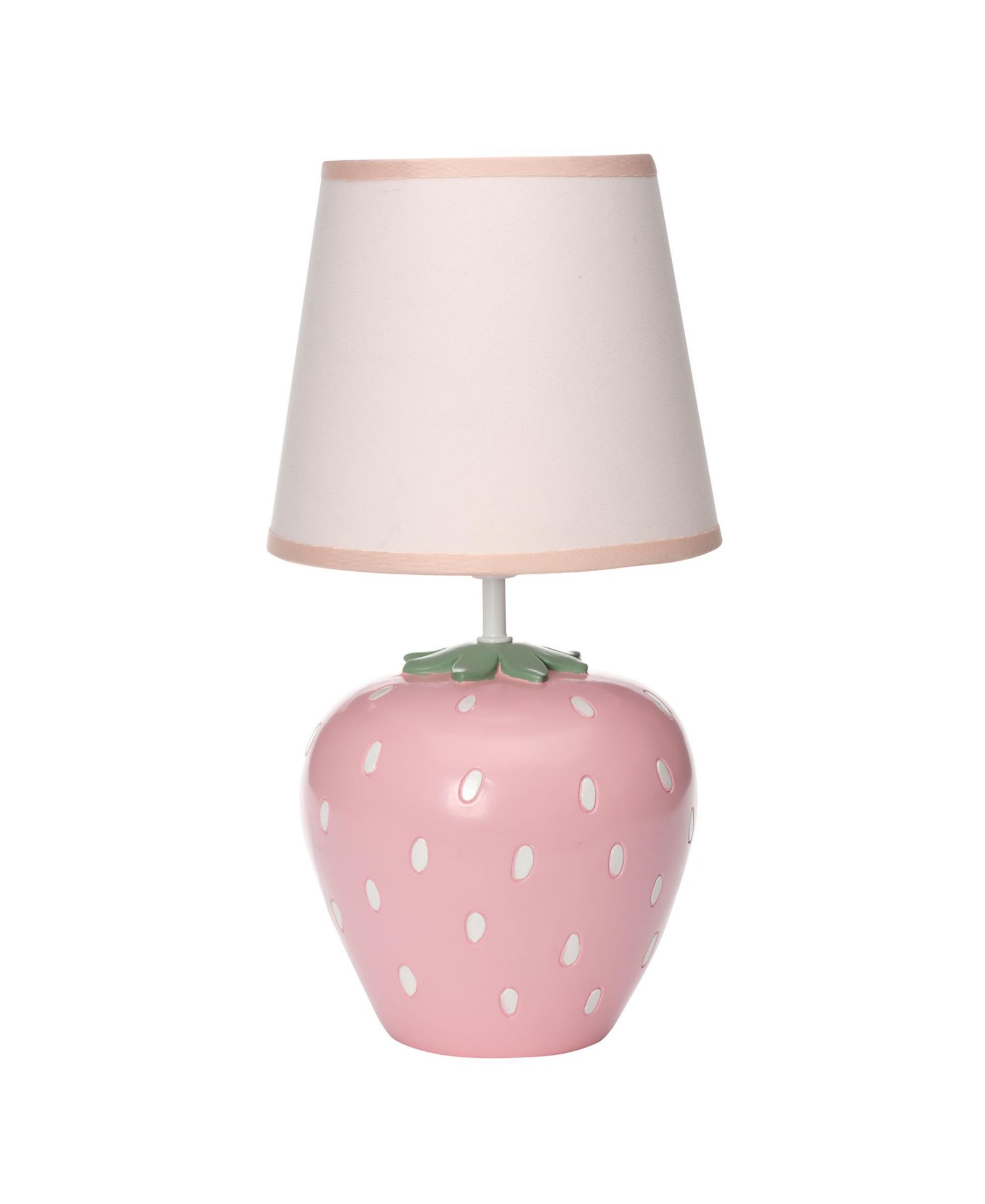 Bedtime Originals Flower Power Hand-Painted Custom Strawberry Lamp with Shade