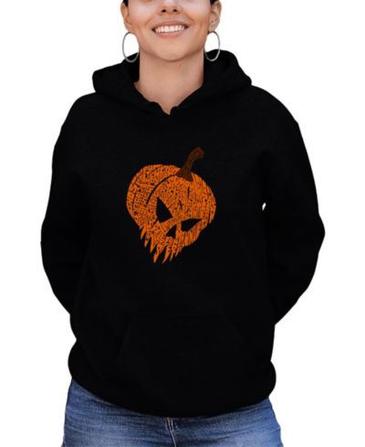 Женская свитшот LA Pop Art Evil Pumpkin Word Art Long-Sleeve