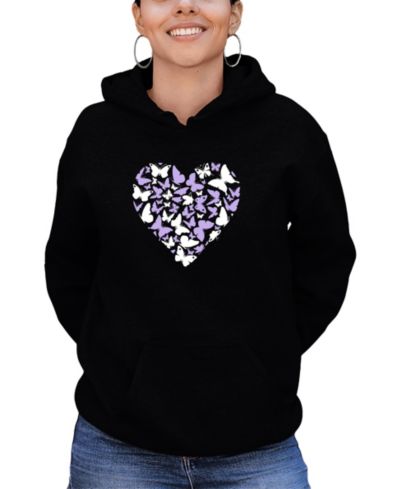 Женский свитшот LA Pop Art Butterfly Heart Long-Sleeve