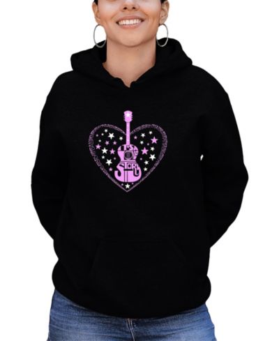 Женская толстовка LA Pop Art Women's It's A Love Story Word Art Long-Sleeve Sweatshirt
