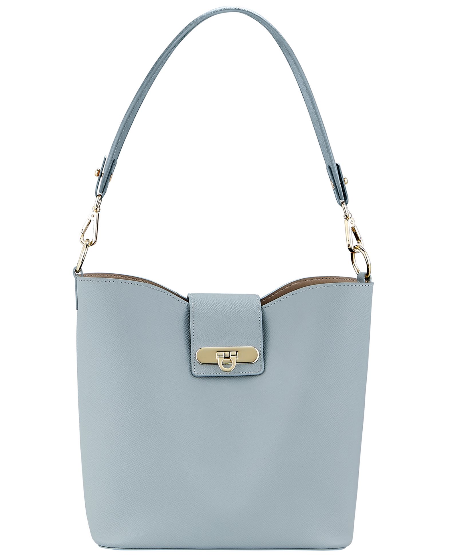 Кожаная сумка-ведро GiGi New York Isabel French Calfskin Leather