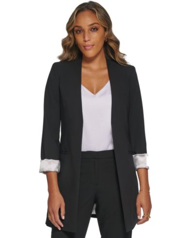 Блейзер Calvin Klein Petite с открытым передом и коротким рукавом
