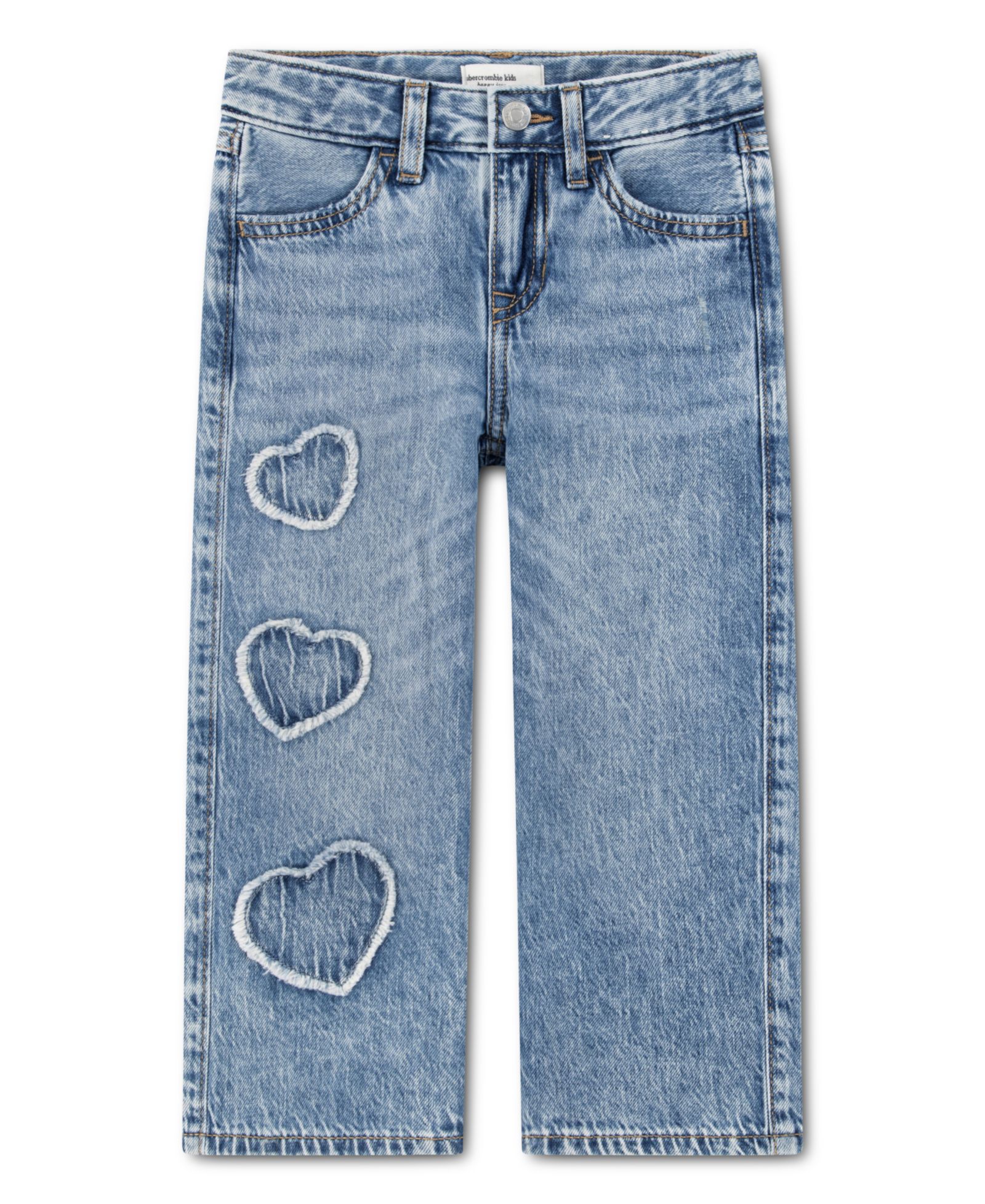 Детские джинсы abercrombie kids Low Rise Hearts Baggy для малышей