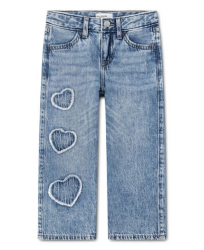 abercrombie kids Toddler Girls' 2T-5T Low Rise Hearts Baggy Jeans