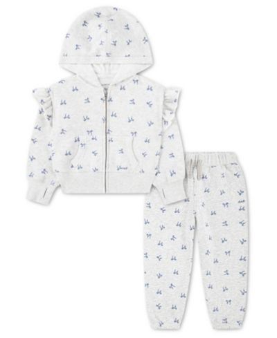 Детский комплект abercrombie kids: худи на молнии и брюки 2-Piece Set, 2T-5T