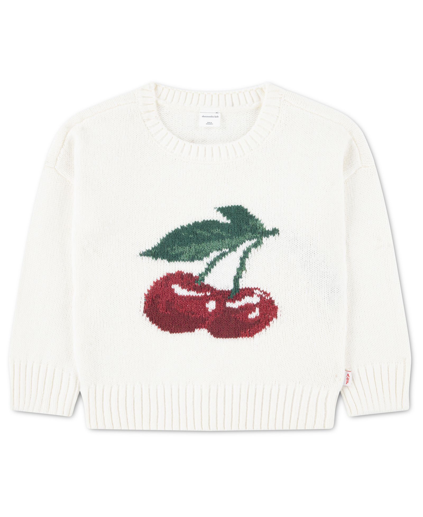 abercrombie kids Детский оверсайз свитер Cherry для девочек 2T-5T