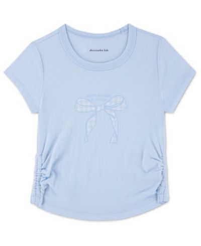 abercrombie kids Детская футболка в клетку с бантом