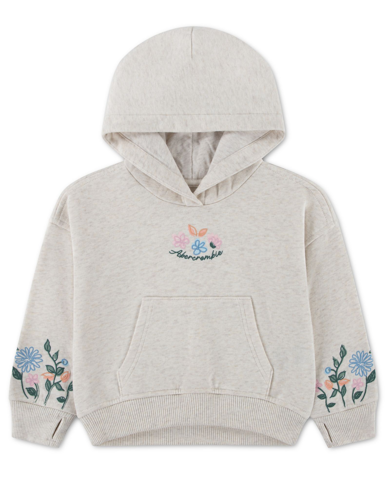 Детское худи abercrombie kids Essentials Embroidered Pullover