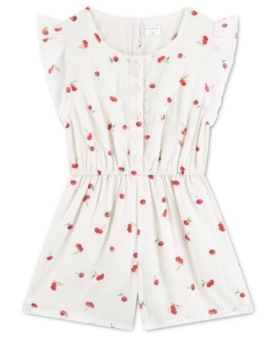 abercrombie kids Toddler Girls' 2T-5T Crewneck Romper
